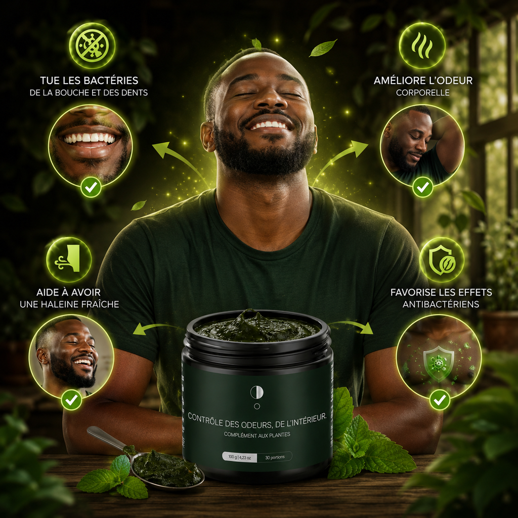 Complément Herbal pour le Contrôle des Odeurs Internes – La fraîcheur qui vient de l’intérieur