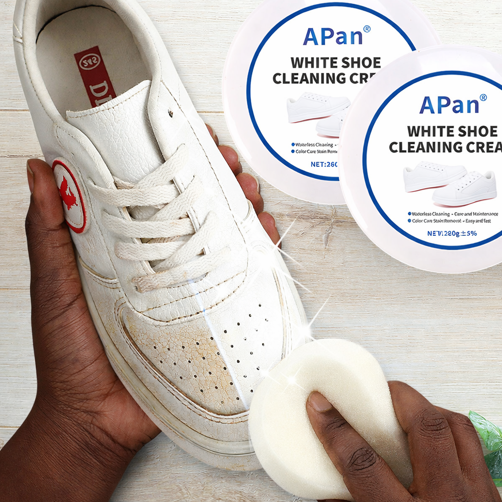 Crème Nettoyante pour Chaussures Blanches – Redonnez vie à vos sneakers!