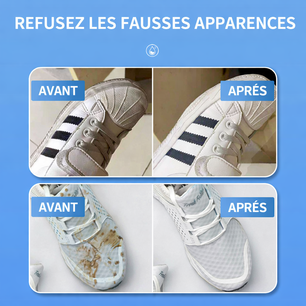 Crème Nettoyante pour Chaussures Blanches – Redonnez vie à vos sneakers!