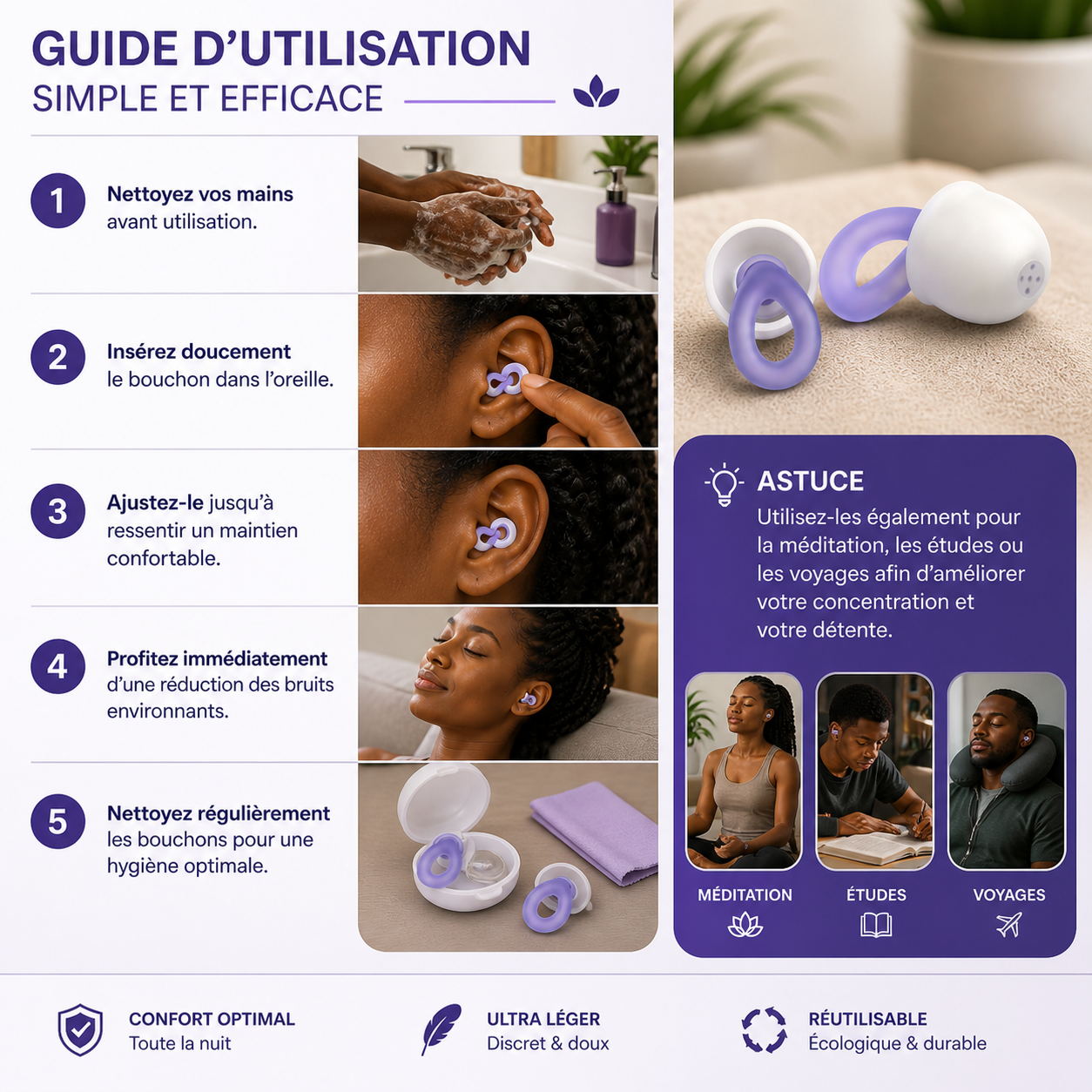 SLEEP MOOD – Les bouchons d’oreilles qui transforment vos nuits