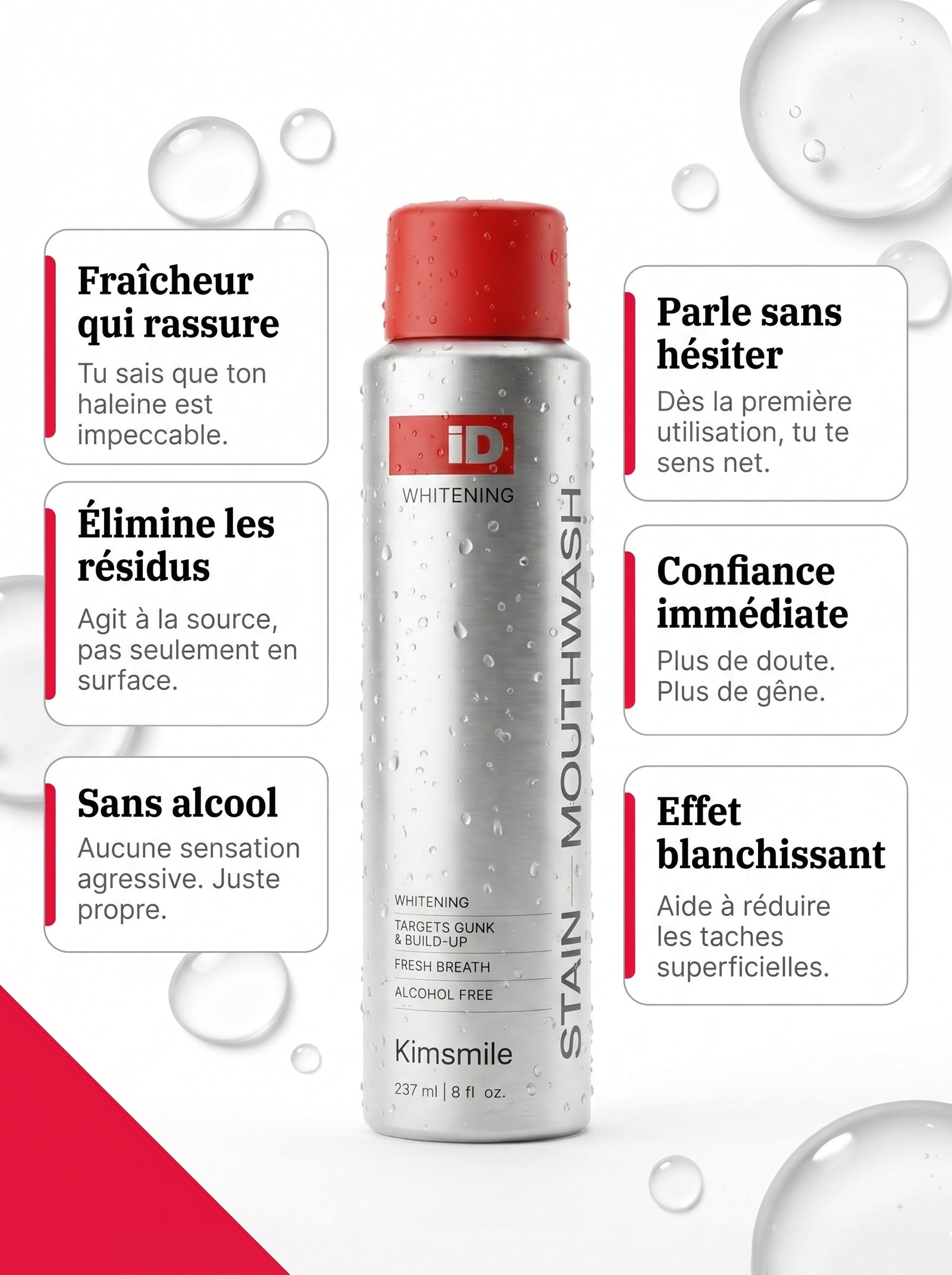 STAIN™ – Bain de Bouche Antibactérien pour une Haleine Fraîche et un Sourire Éclatant