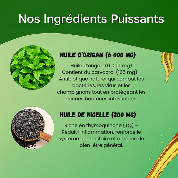 Nasidi : Huile d’Origan & Huile de Nigelle – Soutien Digestif Naturel | Tik