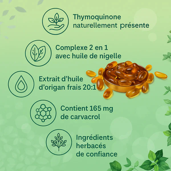 Nasidi : Huile d’Origan & Huile de Nigelle – Soutien Digestif Naturel | Tik